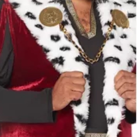 👑 Noble King Costume – Medieval Royal – Spirit Halloween – Adult SM/MD 👑 - Picture 3 of 11